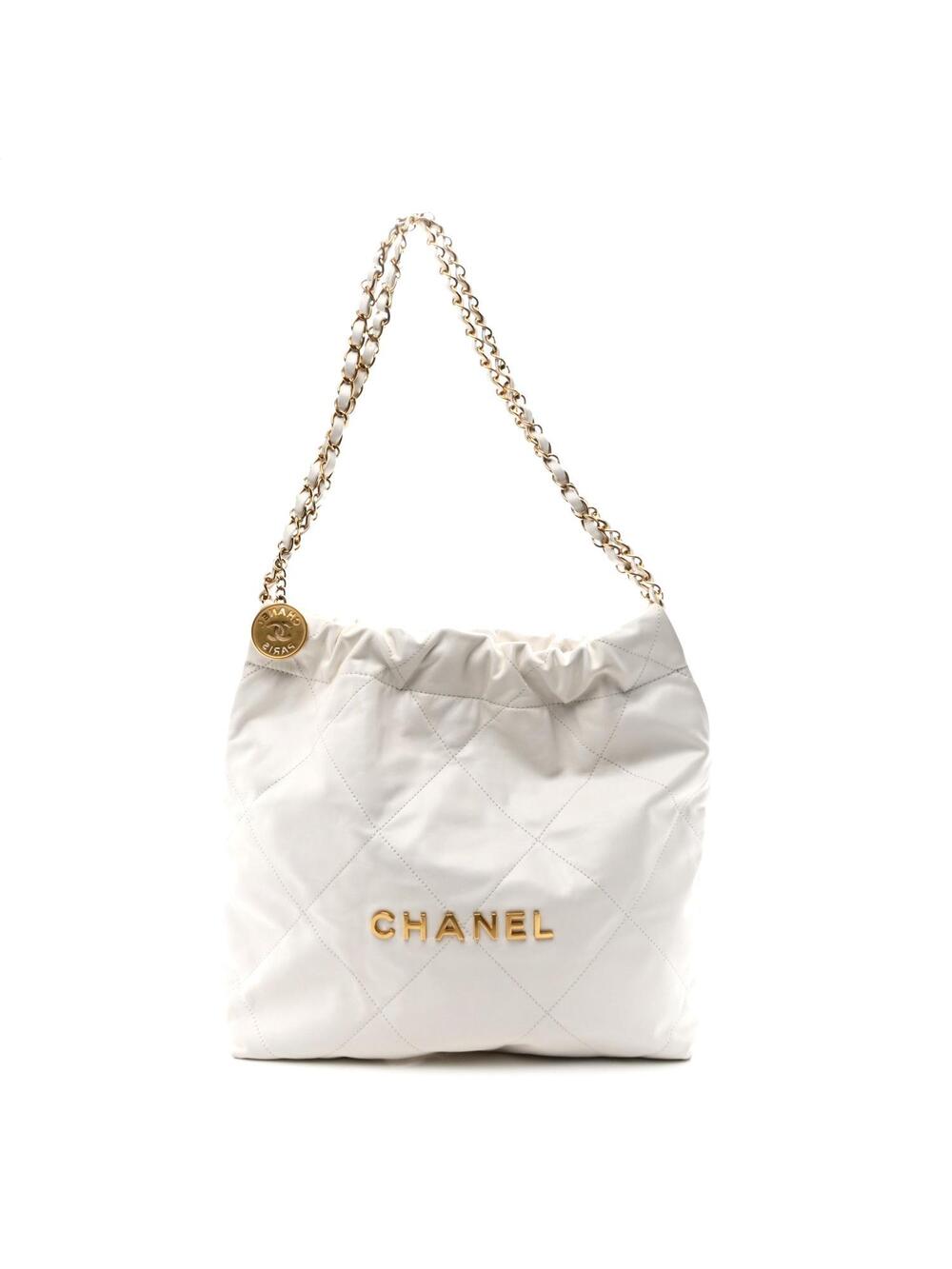 Shiny Calfskin Quilted Small Chanel 22 #264799C50B